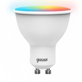 Лампа светодиодная Gauss LED MR16 6W RGBW DIM 220V GU10 диммируемая