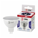 Лампа светодиодная ЭРА LED MR16 8W 860 6000K 12V GU5.3 дневной свет