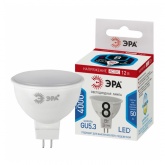 Лампа светодиодная ЭРА LED MR16 8W 840 4000K 12V GU5.3 холодный свет