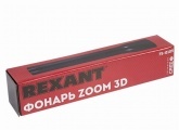 Фонарь Rexant 3d zoom 1LED SMD батареи типа 3xD (в комплект не входят) L260x53mm, 407g.