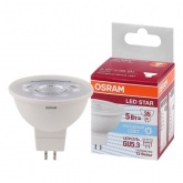 Лампа светодиодная Osram LED LS MR16 5W/840 (35W) 12V GU5.3 36° 350lm холодный свет