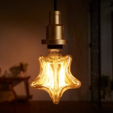 Лампа филаментная звезда Osram Vintage 1906 CL Gold 40 4,5W/824 E27 470Lm D165x125mm