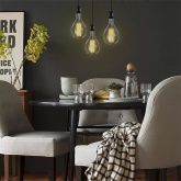 Лампа филаментная светодиодная Gauss А160 8W 2400K Е27 780Lm золотой прямая нить