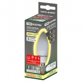 Лампа светодиодная диммируемая свеча TDM С37 6W 3000K 230V E14 (3 режима яркости) тепло-белый свет