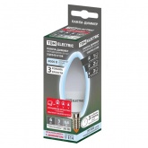 Лампа светодиодная диммируемая свеча TDM С37 6W 4000K 230V E14 DIM (3 режима яркости) холодный свет