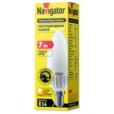 Лампа светодиодная свеча Navigator 94 376 NLL-C37-7-230-2.7K-E14-FR-DIMM 7W 2700K 530Lm
