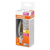 Лампа филаментная светодиодная свеча на ветру Osram Retrofit BA 40 DIM 5W/827 2700К 230V E14 470Lm