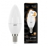 Лампа Gauss LED Свеча E14 7W 520lm 3000К step dimmable