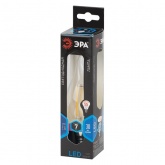 Лампа филаментная светодиодная свеча на ветру ЭРА F-LED BXS 7W 840 E14 белый свет 576542