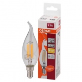 Лампа филаментная светодиодная свеча на ветру Osram LED Retrofit CL BA40 4W/827 E14