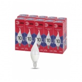 Лампа светодиодная свеча на ветру ЭРА LED BXS 10W/865 E14 R холодный свет (5056306085949)