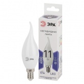 Лампа светодиодная свеча на ветру ЭРА STD LED BXS 11W/860 E14 холодный свет (5056183732745)