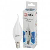 Лампа светодиодная свеча на ветру ЭРА LED BXS 11W/840 E14 белый свет 732691