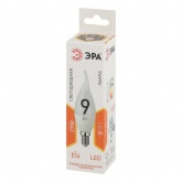 Лампа светодиодная свеча на ветру ЭРА LED BXS 9W/827 E14 теплый свет 576740
