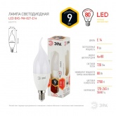 Лампа светодиодная свеча на ветру ЭРА LED BXS 9W/827 E14 теплый свет 576740