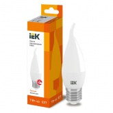 Лампа светодиодная свеча на ветру ИЭК ECO CB35 7Вт 230В 3000К E27