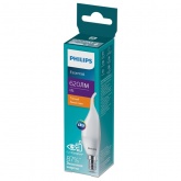 Лампа светодиодная свеча на ветру Philips ESS LED Candle B35 6W (75W) 827 230V E14 FR 620lm