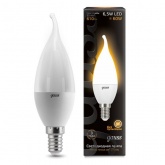 Лампа светодиодная свеча на ветру Gauss Black 6.5Вт 230V 3000К E14 520lm