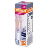 Лампа филаментная светодиодная свеча Osram LED P Retrofit CLAS B 40 DIM 4.5W/827 CL E14 Filament