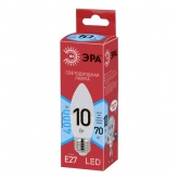 Лампа светодиодная свеча ЭРА RED LINE LED B35 10W 840 4000K 220V E27 холодный свет