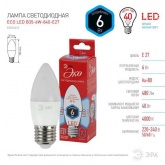 Лампа светодиодная свеча ЭРА RED LINE LED B35 6W 840 4000K 220V E27 холодный свет