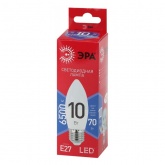 Лампа светодиодная свеча ЭРА RED LINE LED B35 10W 865 6500K 220V E27