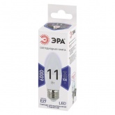 Лампа светодиодная свеча ЭРА LED B35 11W 860 6000K 220V E27 дневной свет