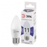 Лампа светодиодная свеча ЭРА LED B35 11W 860 6000K 220V E27 дневной свет