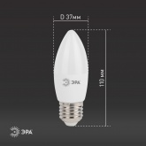 Лампа светодиодная свеча ЭРА LED B35 11W 840 4000K 220V E27 холодный свет