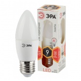 Лампа светодиодная свеча ЭРА LED B35 9W 827 2700K 220V E27 теплый свет