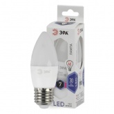 Лампа светодиодная свеча ЭРА LED B35 7W 860 6000K 220V E27 дневной свет