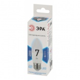 Лампа светодиодная свеча ЭРА LED B35 7W 840 4000K 220V E27 холодный свет