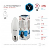 Лампа светодиодная свеча ЭРА LED B35 7W 840 4000K 220V E27 холодный свет