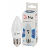 Лампа светодиодная свеча ЭРА LED B35 7W 840 4000K 220V E27 холодный свет
