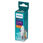 Лампа светодиодная свеча ESS LEDCandle B35 6W (75W) 827 2700K 220V E27 FR теплый свет Philips