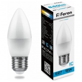 Лампа светодиодная свеча Feron LB-570 9W 6400K 220V E27 дневной свет