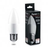 Лампа светодиодная свеча Feron PRO LB-1309 9W 6400K 220V E27 используется OSRAM LED дневной свет