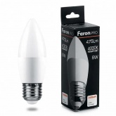 Лампа светодиодная свеча Feron PRO LB-1306 6W 4000K 220V E27 используется OSRAM LED холодный свет