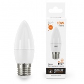 Лампа светодиодная свеча Gauss Elementary 10W 3000K 220V E27 750Lm тепло-белый свет