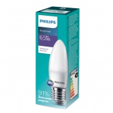 Светодиодная лампа свеча Philips ESS LEDCandle B38 6.5W (75W) 840 230V E27 FR 650lm
