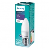 Лампа светодиодная свеча Philips ESS LEDCandle B35 4W (40W) 840 4000K 220V E27 FR холодный свет