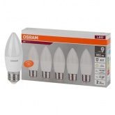 Лампа светодиодная свеча Value LVCLB60 7SW/830 3000K 220V E27 105x38mm упаковка 5шт.тепло-белый свет