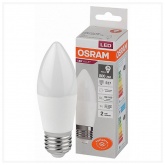 Лампа светодиодная свеча Osram Value LVCLB75 10SW/840 4000K 220V E27 FR 116x39mm холодный свет