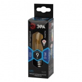 Лампа филаментная светодиодная свеча ЭРА F-LED B35 9W 840 4000K E27 прозрачная