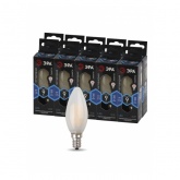 Лампа филаментная светодиодная свеча F-LED B35 9W 840 4000K E14 матовая холодный свет ЭРА