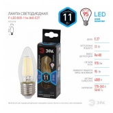 Лампа филаментная светодиодная свеча ЭРА F-LED B35 11W 840 4000K E27 прозрачная