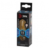 Лампа филаментная светодиодная свеча ЭРА F-LED B35 11W 840 4000K E14 прозрачная