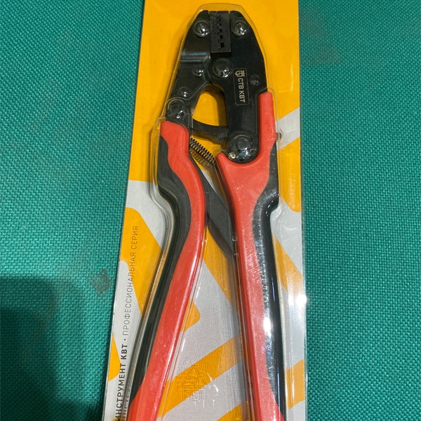 Механические клещи для опрессовки втулочных наконечников, 0.25-6мм2, КВТ СТВ-02