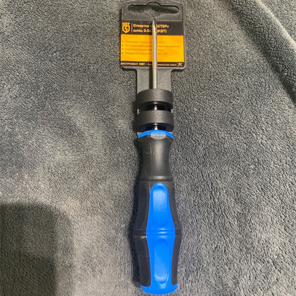 Слесарно-монтажная отвертка серии Мастер шлиц 3*75 мм