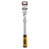 Ключ трещоточный телескопический Kranz 1/2, 330-460мм, CrV, двухкомпонентная рукоятка